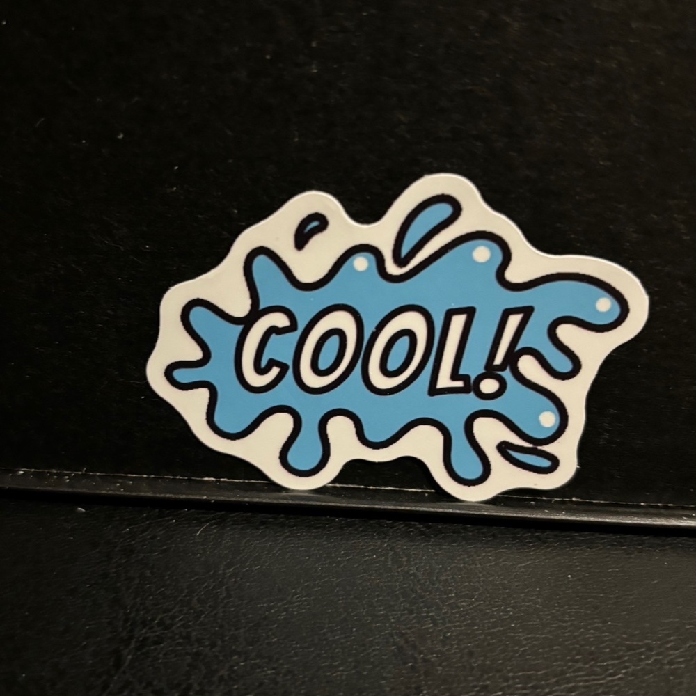 COOL WATER BACKGROUND STICKER